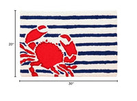 Jellybean - 30x20 Indoor/Outdoor Accent Rug - Captain's Quarters Red Crab