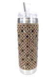 Jacqueline Kent - Diamond Crystal Tumbler - Chocolate