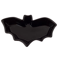 Boston International - Ceramic Serving Platter - Black Bat-Shaped