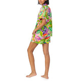 BedHead - S/S Shorty Jersey PJ Set - Jungle Leaves - Medium