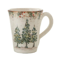 Arte Italica - 15 oz Ceramic Mug - Natale Christmas Collection