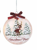 Stony Creek - 5" Lightable Glass Ornament - Jolly Holiday Reindeer