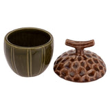 Boston International - 4" x 5.5" Acorn Serving Jar w/ Lid - Olive Green