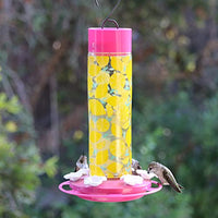 GC - Nature's Way - Decorative Glass Hummingbird Feeder - Lemonade Stand