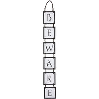 Boston International - 25.5" Long Folding Halloween Sign - Beware