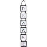 Boston International - 25.5" Long Folding Halloween Sign - Beware