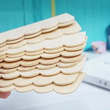 HEALERWORLD - 12Pcs Dollhouse Miniatures Unpainted Roof Tiles DIY 1:12 Scale Build Accessory