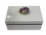 Tozai Home - Amethyst Geode Hinged Trinket Box