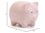 Child to Cherish Mini Ceramic Piggy Bank for Girls, Pink Pig