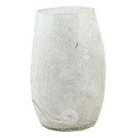 Stony Creek - Frosted Glass - 5.25" Lighted Vase - Christmas Cardinals