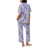 BedHead - S/S Sleeve Crop Jersey PJ Set - Majolica - Large
