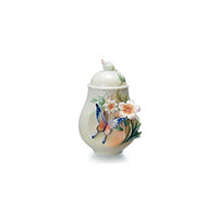 Franz Porcelain - Sugar Jar - Fluttering Beauty