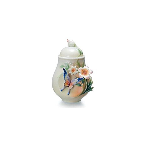Franz Porcelain - Sugar Jar - Fluttering Beauty