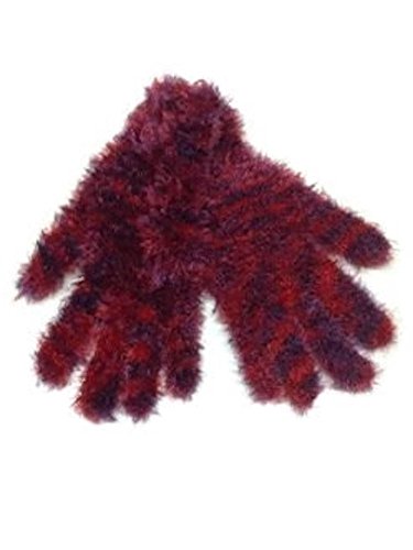 Magic Scarf - Super Soft Gloves - Multi Red & Purple