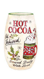Stony Creek - 5.25" Frosted Glass USB Lighted Vase - Christmas Treats