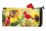 MailWraps - Mailbox Cover - Sunflower Cardinal