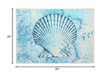Olivia's Home - 32" x 22" Accent Rug - Ocean Voyage Clam Shell