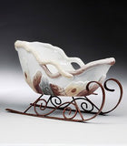Sterling - Dolomite & Tin - White Sleigh - 6"