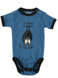 Lazy One - Infant Creeper - I Sleep in The Dark - Blue - 6M