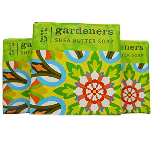 Greenwich Bay - 6oz Botanical Shea Butter - 3 Bar Soaps - Gardeners
