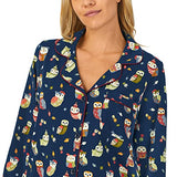 BedHead - Stretch Long Sleeve PJ Set - Autumn Owls - X-Small