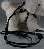 Beau Nouveau - Step-In Dog Harness & Leash - Black Leather - Medium