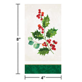 Creative Converting 3-Ply Napkins - Holiday Holly - 16 Count