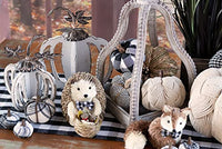 Boston International - Small Woven Pumpkin - Cream