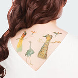 Tattly Temporary Tattoos - Painted Plumage - Set of 8