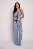 Pretty You London - EcoVero Cami Pant Set - Blue - Size 10-12
