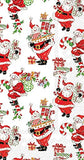 Boston International - Paper Guest Towel 16 Count - Holly Jolly Santa's