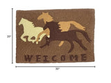 Jellybean - 30x20 Indoor/Outdoor Accent Rug - Welcome Horses