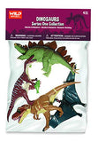 Wild Republic Stegosaurus, T Rex, Pteranodon, Baryonyx, phthalate-free plastics, 4 piece Dino Ploybag, Gifts for Kids