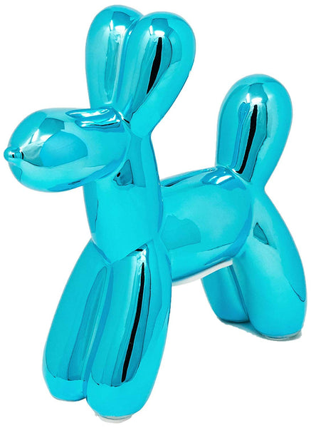 Interior Illusions - 7.5" Poodle Balloon Animal Bank - Royal Blue