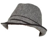 San Diego Hat Company - Men's Fedora - Speckled Black/White