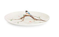 Franz Porcelain - Serving Tray - Black Throated Passerine Bird