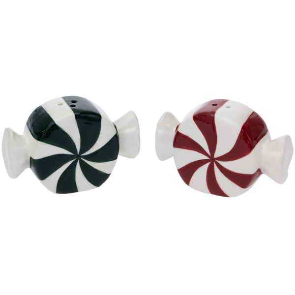 Boston International - Salt & Pepper Set - Vintage Peppermint