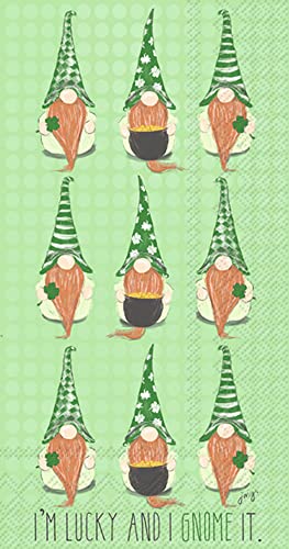 Boston International - Paper Guest Towel 16 Count - Lucky Gnomes