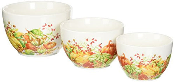 Boston International - 3 Ceramic Bowls - Calabaza