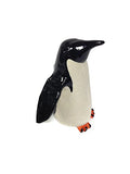 PotTerre Raku Penguin - 4.5" Attentive - White Finish