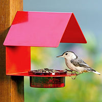 Couronne - The Cottage - House Bird Feeder - Red
