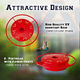 Hummer's Galore - 32 oz. Glass Hummingbird Feeder w/ UV Resistant Plastic Wrap - Auburn Tigers