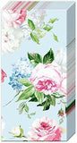 Boston International - Tissue 10 Pack - 2 Packs - Scarlett Roses on Light Blue