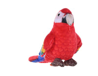 Wild Republic Rainforest Scarlet Macaw, Stuffed Animal, 4.5 Inches, Plush Toy, Fill is Spun Recycled Water Bottles, Eco Friendly