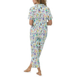 BedHead - Short Sleeve Cropped PJ Set - Fashion Hounds - X-Small (US 2-4)