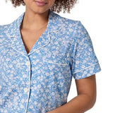 BedHead - S/S Sleeve Crop Jersey PJ Set - Something Blue - Large