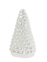 Boston International - Small Glass Christmas Tree - Winter White Shimmer