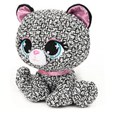 GUND - P.Lushes Designer Fashion Pets Khloe O’Bearci Teddy Bear Premium Stuffed Animal, Black & White, 6”
