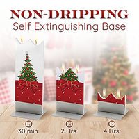 Flatyz - Twin Wick Flat Candle - Decorated Christmas Tree w/Star