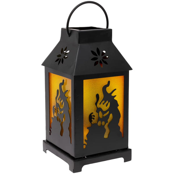 Boston International - 4.5" x 8.75" LED Spooky 
 Lantern - Cackling Witch